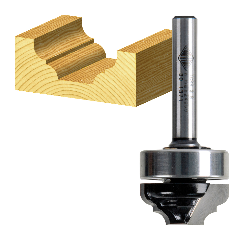 2 Flute Provincial Bit with Bearing Carbide Tipped